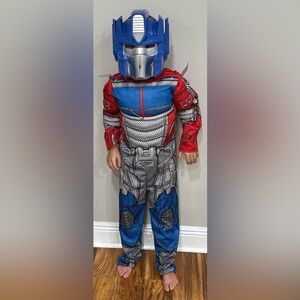 Boys Transformers Optimus Prime Padded Muscle Halloween Costume Small 4-6